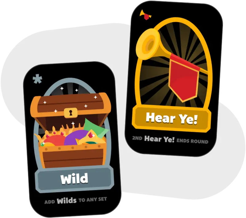A Wild card and a Hear Ye! Card