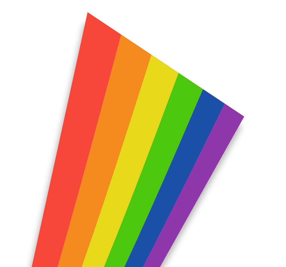A 6-color bar that looks like a rainbow.